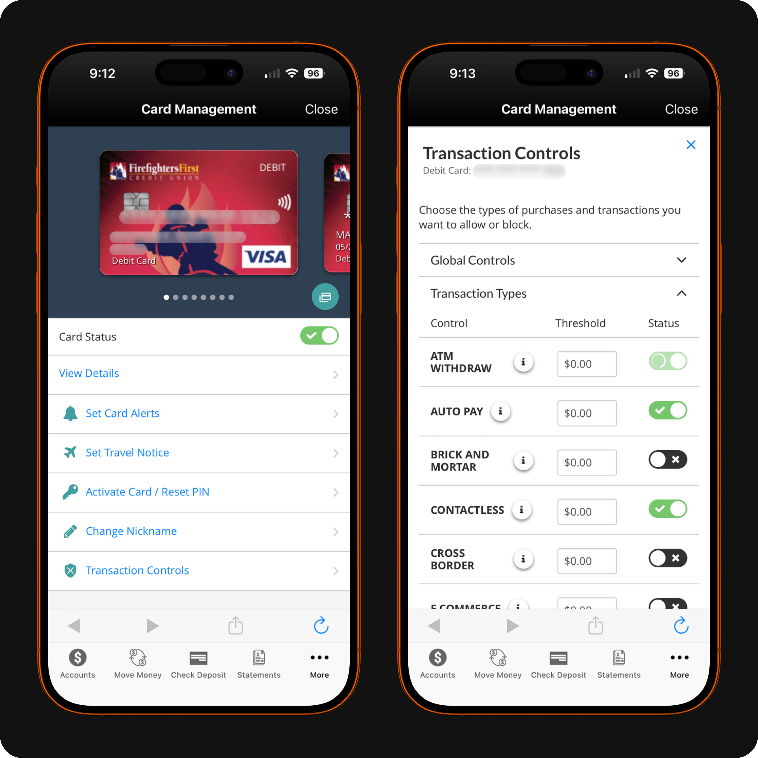 FireFirstCU mobile app screenshot