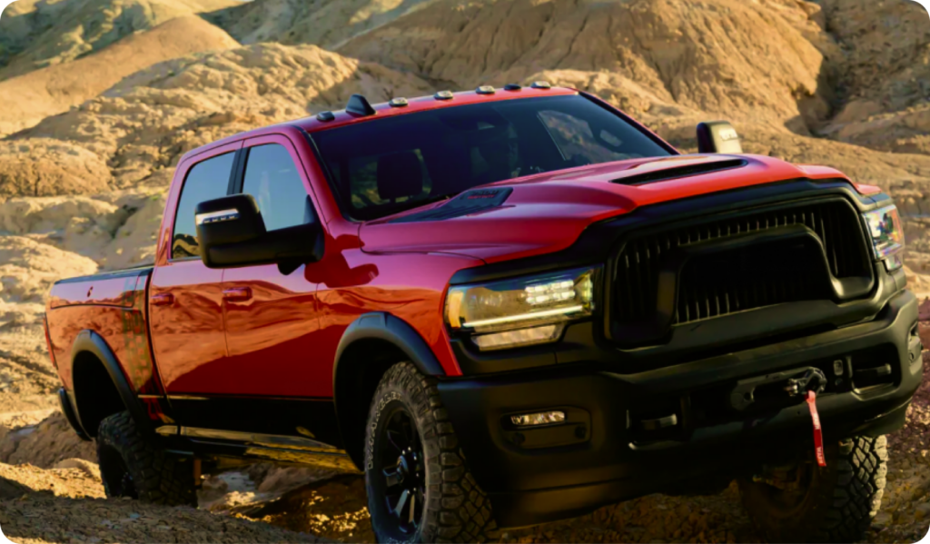 Red Truck in the dessert