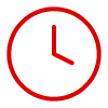 Red Clock Icon