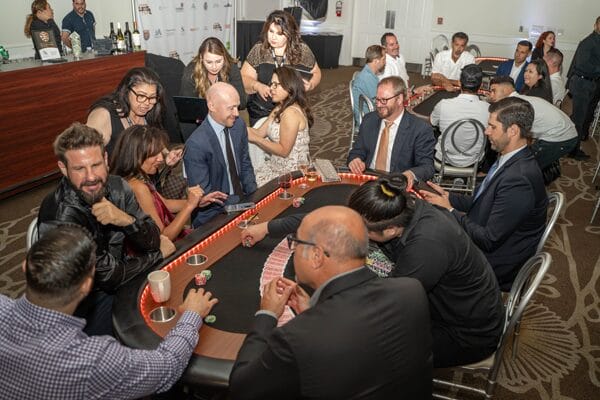 colleagues at Poker Tournament