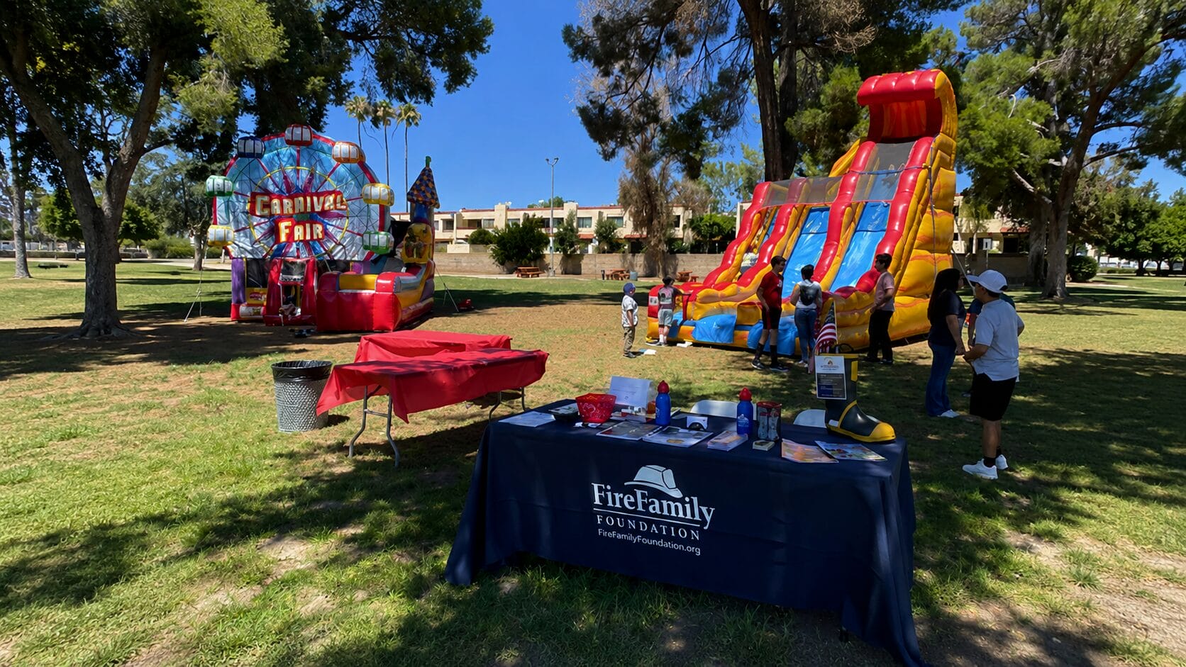 fire family foundation event decoration