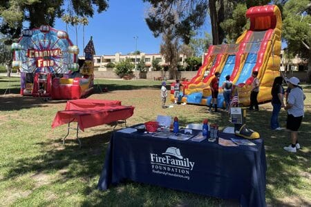 fire family foundation event decoration