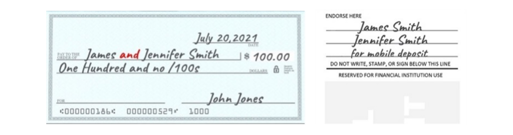 Two Payees by AND or &