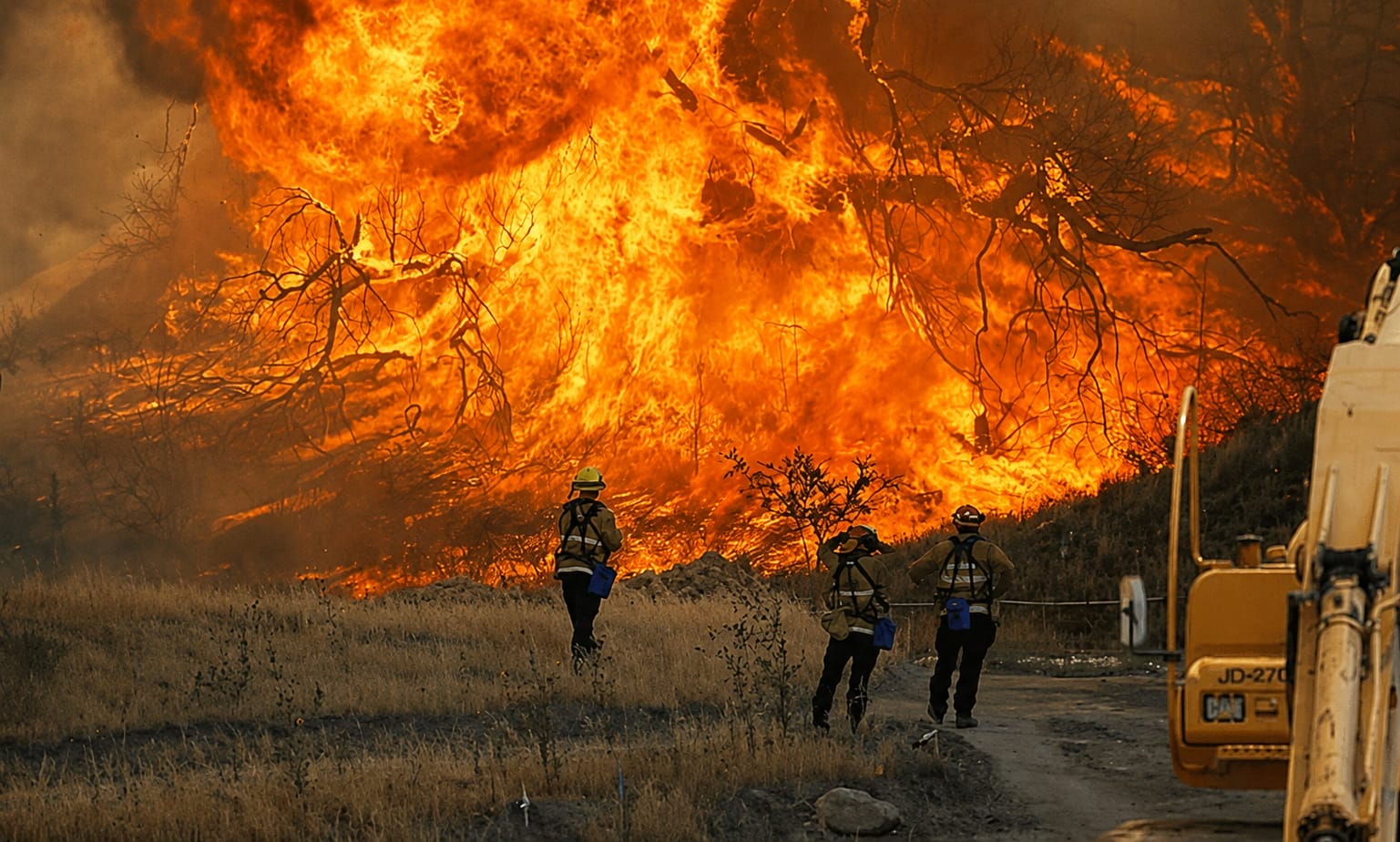 jungle in fire