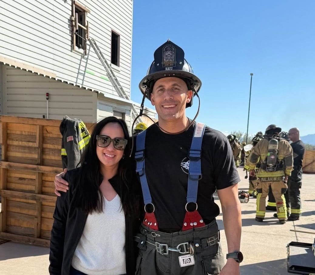 firefighter with his partner