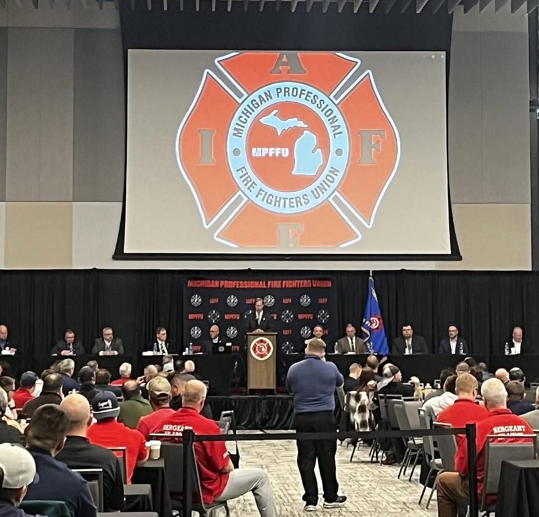 speech in firefighter union event